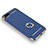 Custodia Lusso Metallo Laterale e Plastica Cover con Anello Supporto e Cordoncino per Xiaomi Mi Note 3 Blu