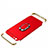 Custodia Lusso Metallo Laterale e Plastica Cover con Anello Supporto T01 per Apple iPhone 11 Pro