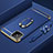 Custodia Lusso Metallo Laterale e Plastica Cover con Anello Supporto T01 per Huawei Nova 8 SE 5G