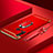 Custodia Lusso Metallo Laterale e Plastica Cover con Anello Supporto T01 per Huawei P20 Lite (2019) Rosso