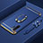 Custodia Lusso Metallo Laterale e Plastica Cover con Anello Supporto T01 per Samsung Galaxy Note 10 Plus 5G