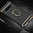 Custodia Lusso Metallo Laterale e Plastica Cover con Anello Supporto T01 per Samsung Galaxy S10 5G Nero