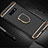 Custodia Lusso Metallo Laterale e Plastica Cover con Anello Supporto T01 per Samsung Galaxy S10e