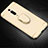 Custodia Lusso Metallo Laterale e Plastica Cover con Anello Supporto T01 per Xiaomi Mi 9T Pro Oro