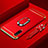 Custodia Lusso Metallo Laterale e Plastica Cover con Anello Supporto T01 per Xiaomi Mi A3