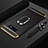 Custodia Lusso Metallo Laterale e Plastica Cover con Anello Supporto T02 per Samsung Galaxy S10e