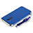 Custodia Lusso Metallo Laterale e Plastica Cover con Cordoncino per Huawei Honor 6C Pro Blu