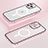 Custodia Lusso Metallo Laterale e Plastica Cover con Mag-Safe Magnetic Bling-Bling LF1 per Apple iPhone 13 Pro Max Oro Rosa
