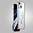 Custodia Lusso Metallo Laterale e Plastica Cover con Mag-Safe Magnetic JB1 per Apple iPhone 14 Argento