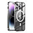 Custodia Lusso Metallo Laterale e Plastica Cover con Mag-Safe Magnetic LK1 per Apple iPhone 14 Pro Nero