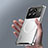 Custodia Lusso Metallo Laterale e Plastica Cover con Mag-Safe Magnetic LK2 per Xiaomi Mi 14 5G Argento