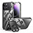 Custodia Lusso Metallo Laterale e Plastica Cover con Mag-Safe Magnetic LK4 per Apple iPhone 13 Pro