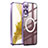 Custodia Lusso Metallo Laterale e Plastica Cover con Mag-Safe Magnetic P01 per Samsung Galaxy S21 5G Viola