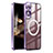Custodia Lusso Metallo Laterale e Plastica Cover con Mag-Safe Magnetic P01 per Samsung Galaxy S25 Plus 5G Viola