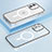 Custodia Lusso Metallo Laterale e Plastica Cover con Mag-Safe Magnetic QC1 per Apple iPhone 12