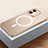 Custodia Lusso Metallo Laterale e Plastica Cover con Mag-Safe Magnetic QC2 per Apple iPhone 12