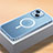 Custodia Lusso Metallo Laterale e Plastica Cover con Mag-Safe Magnetic QC2 per Apple iPhone 13