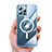 Custodia Lusso Metallo Laterale e Plastica Cover con Mag-Safe Magnetic QC3 per Apple iPhone 12 Pro Max