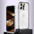 Custodia Lusso Metallo Laterale e Plastica Cover con Mag-Safe Magnetic QC5 per Apple iPhone 13 Pro Max