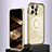 Custodia Lusso Metallo Laterale e Plastica Cover con Mag-Safe Magnetic QC5 per Apple iPhone 13 Pro Max Oro