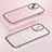 Custodia Lusso Metallo Laterale e Plastica Cover LF3 per Apple iPhone 13 Oro Rosa