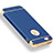 Custodia Lusso Metallo Laterale e Plastica Cover M01 per Apple iPhone 5 Blu