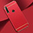 Custodia Lusso Metallo Laterale e Plastica Cover M01 per Huawei Enjoy 10 Plus Rosso