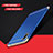 Custodia Lusso Metallo Laterale e Plastica Cover M01 per Huawei Enjoy 9 Blu