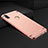 Custodia Lusso Metallo Laterale e Plastica Cover M01 per Huawei Honor V10 Lite Oro Rosa