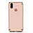 Custodia Lusso Metallo Laterale e Plastica Cover M01 per Huawei P Smart+ Plus Oro