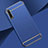 Custodia Lusso Metallo Laterale e Plastica Cover M01 per Huawei Y8p Blu
