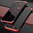 Custodia Lusso Metallo Laterale e Plastica Cover M01 per Oppo RX17 Neo Rosso e Nero