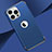 Custodia Lusso Metallo Laterale e Plastica Cover M02 per Apple iPhone 14 Pro Max Blu