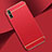 Custodia Lusso Metallo Laterale e Plastica Cover M02 per Huawei Enjoy 10e Rosso