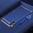 Custodia Lusso Metallo Laterale e Plastica Cover M03 per Huawei Enjoy 10e Blu