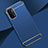 Custodia Lusso Metallo Laterale e Plastica Cover P02 per OnePlus Nord N200 5G Blu