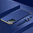 Custodia Lusso Metallo Laterale e Plastica Cover per Oppo Reno6 Pro 5G India Blu