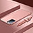 Custodia Lusso Metallo Laterale e Plastica Cover per Oppo Reno6 Pro 5G India Oro Rosa