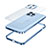 Custodia Lusso Metallo Laterale e Plastica Cover QC1 per Apple iPhone 14