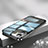 Custodia Lusso Metallo Laterale e Plastica Cover QC2 per Apple iPhone 12