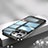 Custodia Lusso Metallo Laterale e Plastica Cover QC2 per Apple iPhone 12 Pro