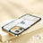 Custodia Lusso Metallo Laterale e Plastica Cover QC2 per Apple iPhone 12 Viola