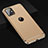 Custodia Lusso Metallo Laterale e Plastica Cover T01 per Apple iPhone 11 Oro