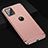 Custodia Lusso Metallo Laterale e Plastica Cover T01 per Apple iPhone 11 Pro Oro Rosa