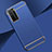 Custodia Lusso Metallo Laterale e Plastica Cover T01 per Huawei Nova 7 SE 5G Blu