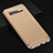 Custodia Lusso Metallo Laterale e Plastica Cover T01 per Samsung Galaxy S10 5G Oro