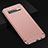 Custodia Lusso Metallo Laterale e Plastica Cover T01 per Samsung Galaxy S10 Plus Oro Rosa