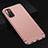 Custodia Lusso Metallo Laterale e Plastica Cover T02 per Oppo A91 Oro Rosa