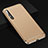 Custodia Lusso Metallo Laterale e Plastica Cover T02 per Xiaomi Mi 10 Pro Oro