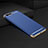 Custodia Lusso Metallo Laterale e Plastica F01 per Apple iPhone 8 Plus Blu